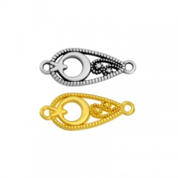 Connecteur en Zamak en Forme de Goutte 16 x 9 mm