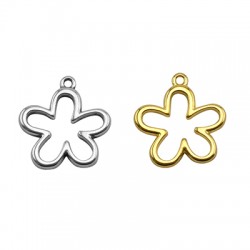 Zamak Charm Flower 22x20mm