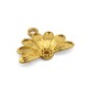 Colgante de Metal Zamak Media Flor Margarita 21x13mm