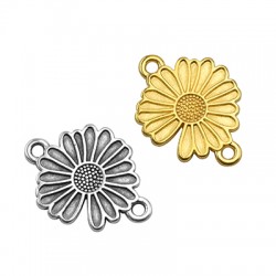 Connettore in Metallo Zama Fiore Margherita 18mm