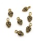 Zamak Charm Pine Cone 7x9mm