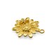 Pendentif  fleur avec abeilles en Métal/Zamak 23mm