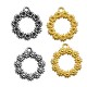 Zamak Charm Round Wreath of Flowers 20mm