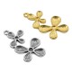 Zamak Pendant Double Flower 20x32mm