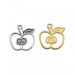 Colgante de Metal Zamak Manzana 20x19mm