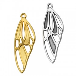 Colgante de Metal Zamak Ala 13x33mm