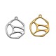 Zamak Pendant Round Irregular 24mm