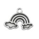 Zamak Charm Rainbow Clouds 19x11mm