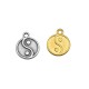 Charm in Metallo Zama Rotondo "Yin & Yang"15mm