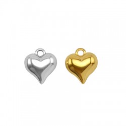 Zamak Charm Heart 14x13mm