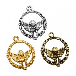 Colgante de Metal Zamak Ángel Cupido 20mm