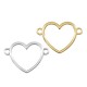 Zamak Connector Heart Frame Hollow 30x27mm