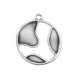 Colgante de Metal Zamak Redondo Irregular 22mm