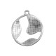 Pendentif rond en Métal/Zamak 22mm