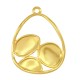 Pendentif ovale en Métal/Zamak 23x27mm