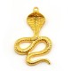 Pendentif Cobra en Métal/Zamak 28x41mm