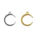 Zamak Charm Moon 16mm