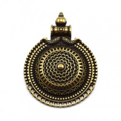 Zamak Pendant Ethnic Round 49x66mm Ø5.3mm