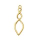 Colgante de Metal Zamak Geometrico 14x40mm