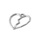 Ciondolo in Metallo Zama Cuore Spezzato 25x21mm