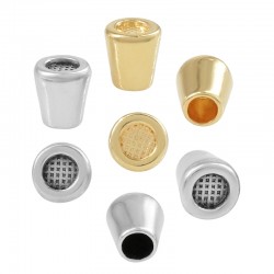 Zamak End Cap Cone 5.6x6.2mm Ø2.6mm