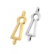 Colgante de Metal Zamak Ojo de Cerradura 18x8mm