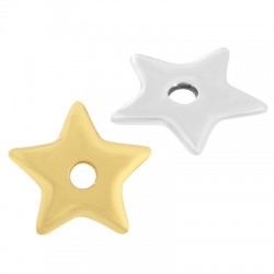 Zamak Charm Star 18mm Ø3mm