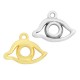 Colgante de Metal Zamak Ojo de la Buena Suerte 19x12mm