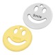 Ciondolo in Metallo Zama Rotondo Faccina Sorridente 20mm
