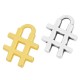 Colgante de Metal Zamak Símbolo Hashtag Almohadilla 13x9mm