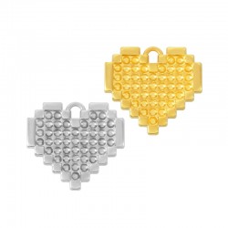 Ciondolo in Metallo Zama Cuore 23x21mm