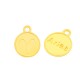 Zamak Charm Round Star Sign Aries 12mm