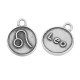 Colgante de Metal Zamak Redondo Signo Zodiacal Leo 12mm