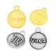 Colgante de Metal Zamak Redondo Signo Zodiacal Virgo 12mm