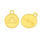 Colgante de Metal Zamak Redondo Signo Zodiacal Libra 12mm