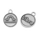 Colgante de Metal Zamak Redondo Signo Zodiacal Libra 12mm