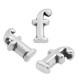 Μεταλλικό Ζάμακ Χυτό Γράμμα "f" Περαστό 4x8mm Ø1.5mm