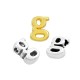 Zamak Letter Bead "g" 6x8mm Ø1.5mm