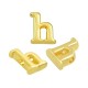 Pasador de Metal Zamak Letra "h" 6x8mm (Ø1.5mm)