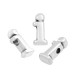 Pasador de Metal Zamak Letra "i" 6x8mm (Ø1.5mm)