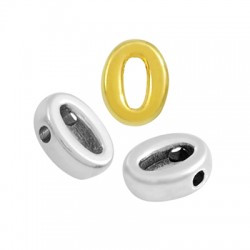 Passante in Metallo Zama Lettera "o" 6x8mm (Ø1.5mm)