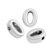 Zamak Letter Bead "o" 6x8mm Ø1.5mm