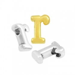 Zamak Letter Bead "r" 5x8mm Ø1.5mm