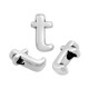 Pasador de Metal Zamak Letra "t" 6x8mm (Ø1.5mm)