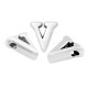 Zamak Letter Bead "v" 7x8mm Ø1.5mm