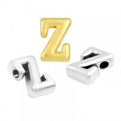 Passante in Metallo Zama Lettera "z" 6x8mm (Ø1.5mm)