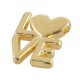 Zamak Charm “LOVE” with Heart 14x18mm Ø2mm