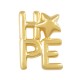 Zamak Charm “HOPE” with Star 14x19mm Ø2mm
