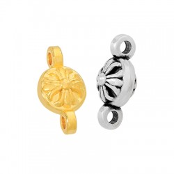 Conector de Metal Zamak Redondo Cruz 7mm
