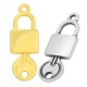 Zamak Connector Padlock Key 10x24mm